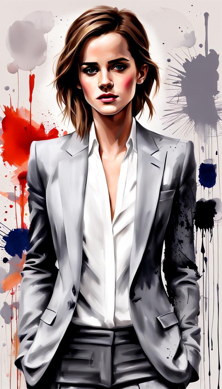 Elegant Woman in Blazer, Marie Claire Style