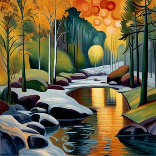 Expressionist Black Forest Seasonal Transformation