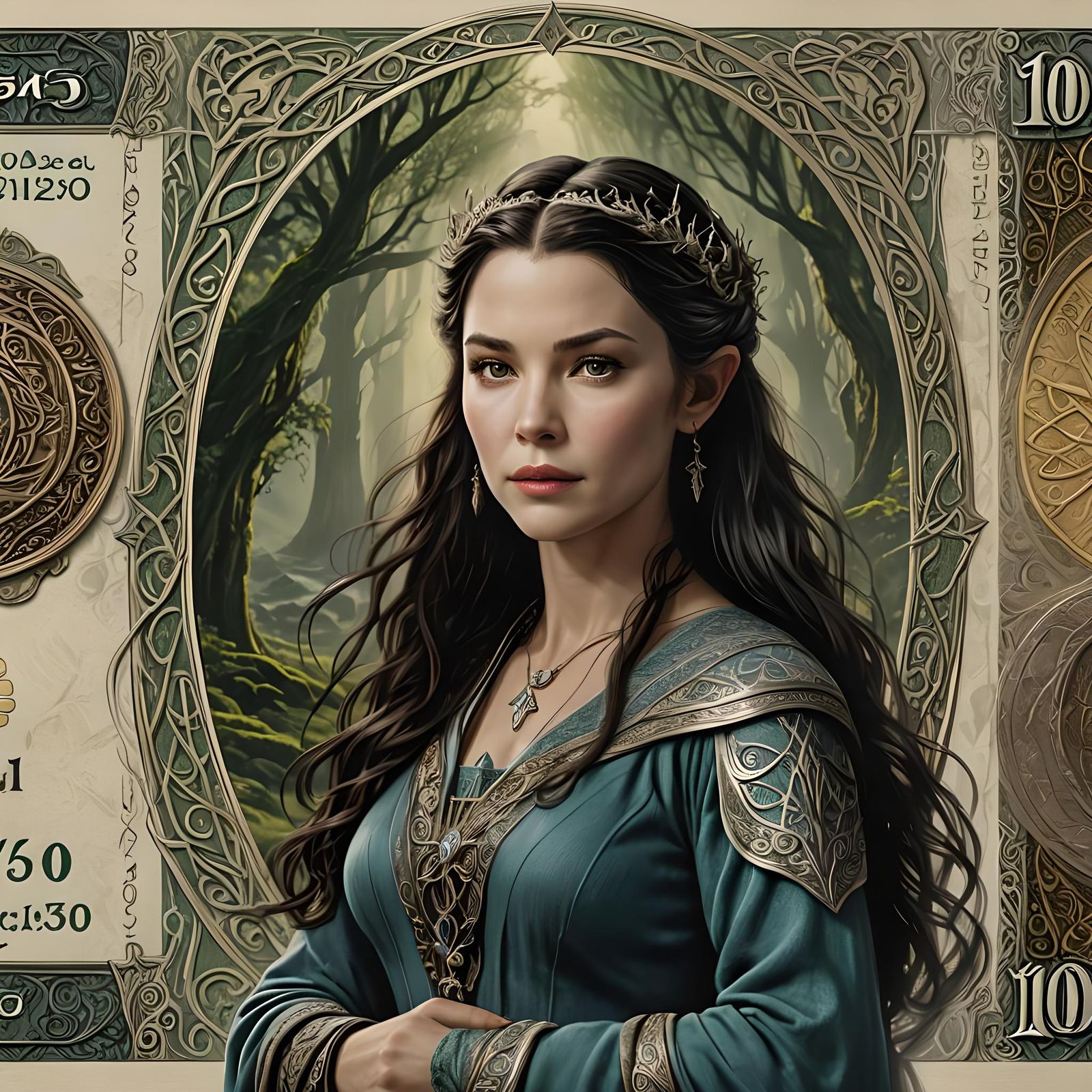 Arwen from Lord of the Rings: Detailed Matte Painting