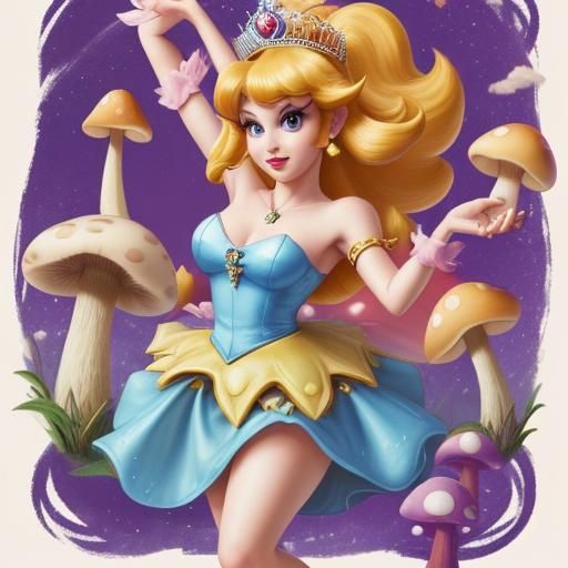 The princess of the Mushroom Kingdom