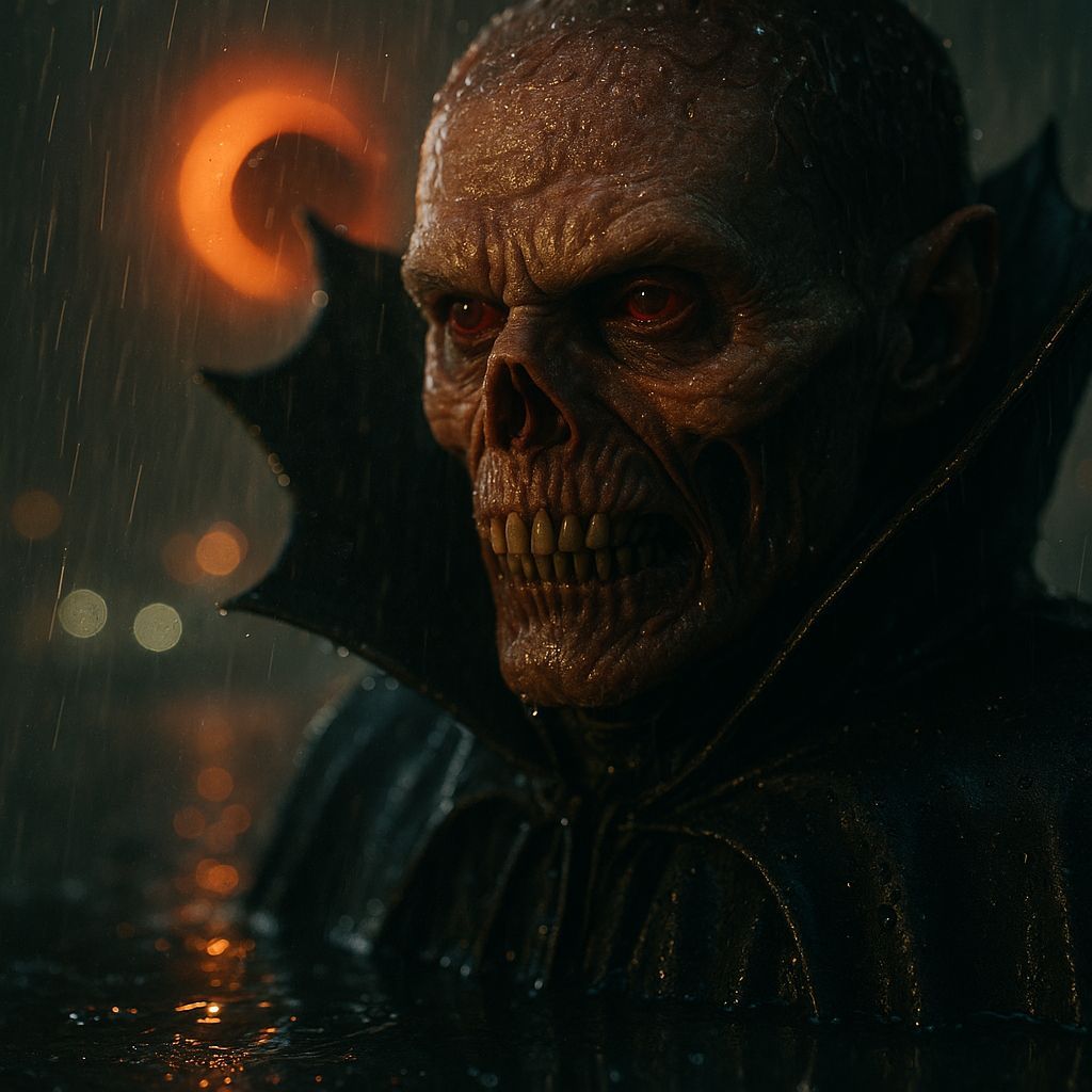 Hyper-detailed Macro Skin with Cinematic Rain