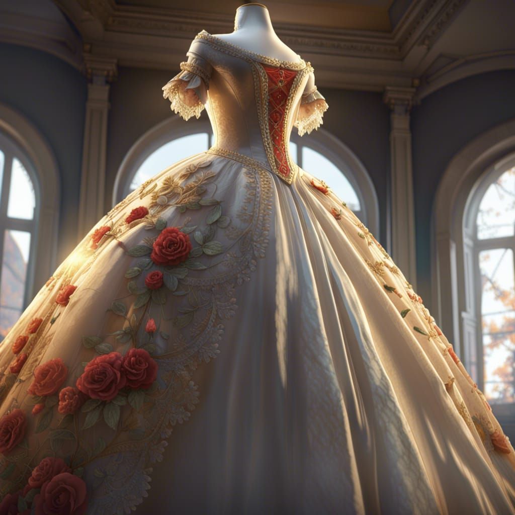 Baroque Era Ball in Volumetric Lighting