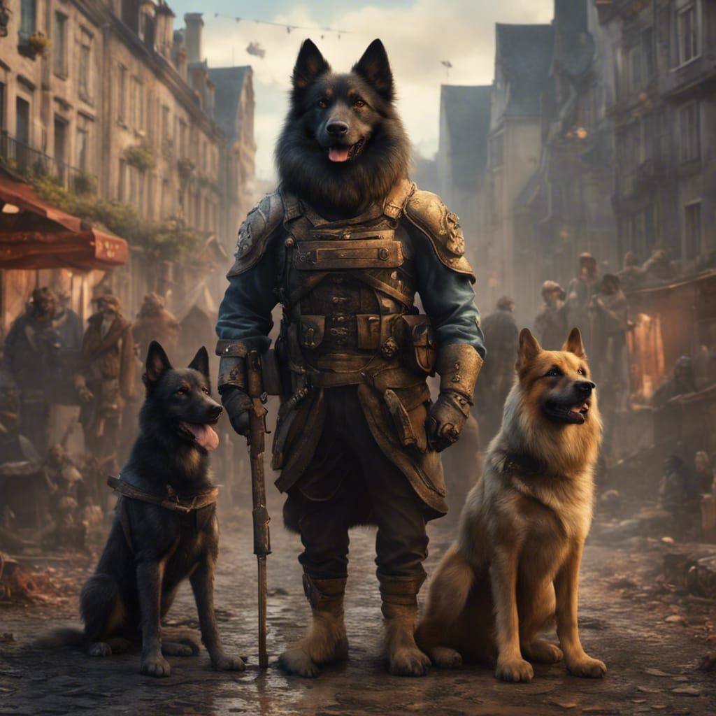 Belgium Tervuren Guard Dog with Protective Superpowers