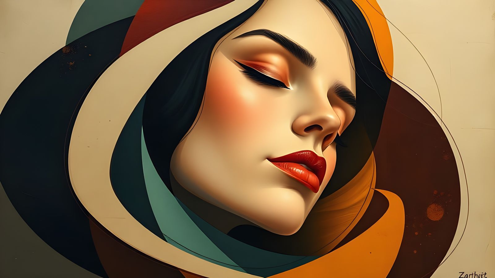 Surreal Cubist Landscape Reveals Hidden Strength