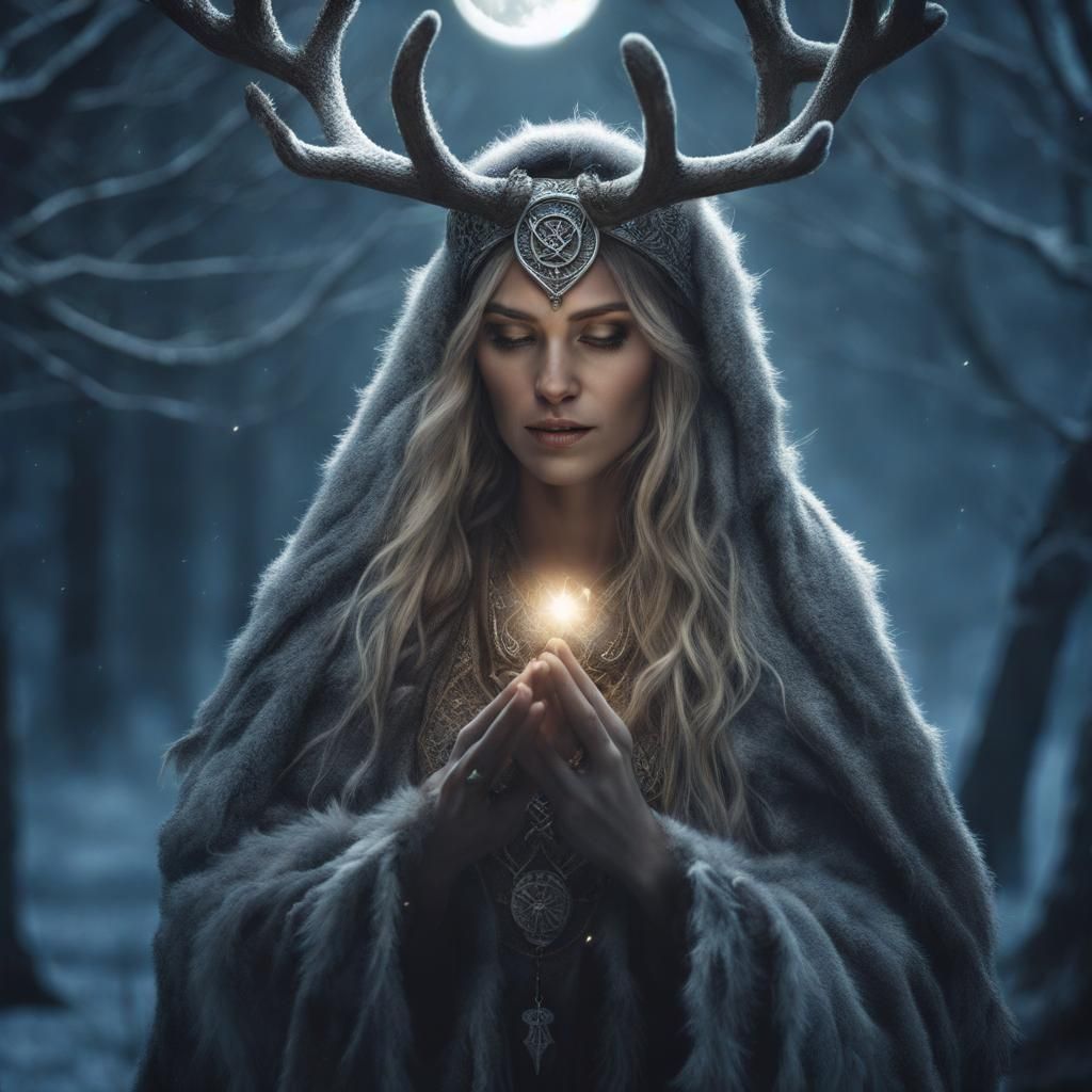 Pagan Druid Witch Prayers to the Moon