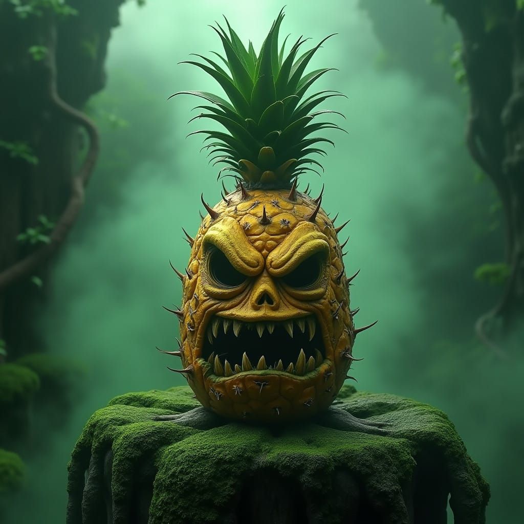 Menacing Pineapple Monstrosity in Mystic Ruins