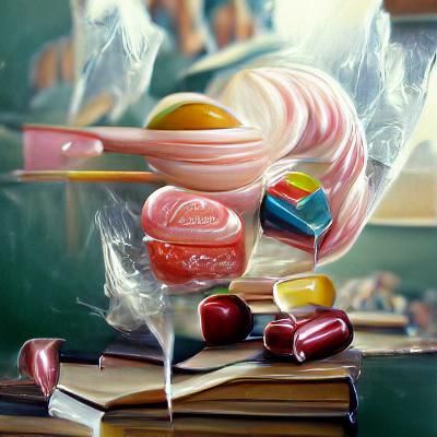 Sweet Candy School: Oil Painting