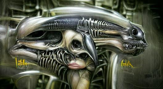 Biomechanical Alien Concept Art