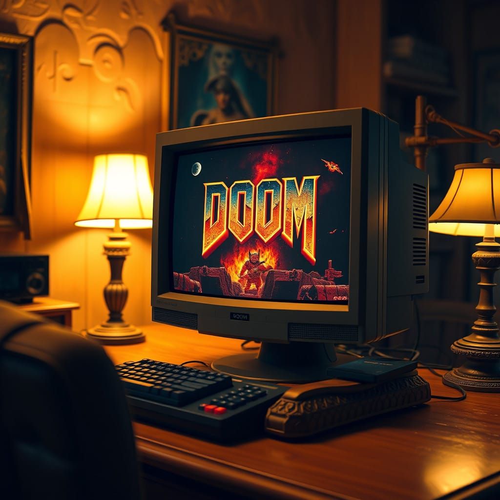 Retro Gaming Nostalgia in 8K Resolution