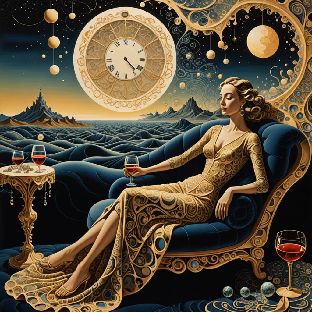 Dreamlike Scene in Surrealistic Style