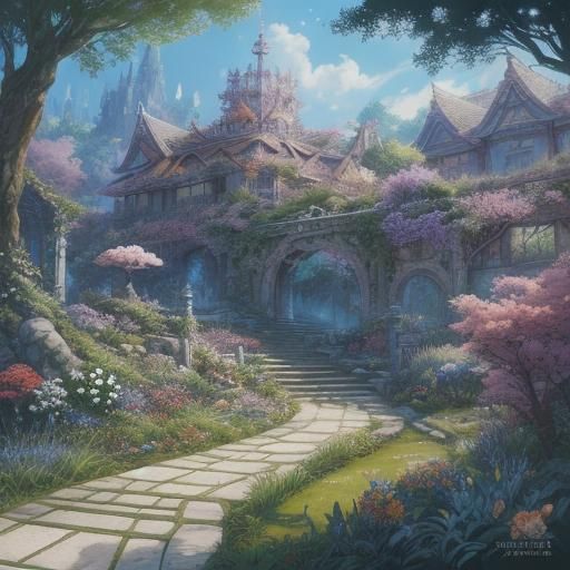 Anime Graphic Novel Cover in Watercolor Style