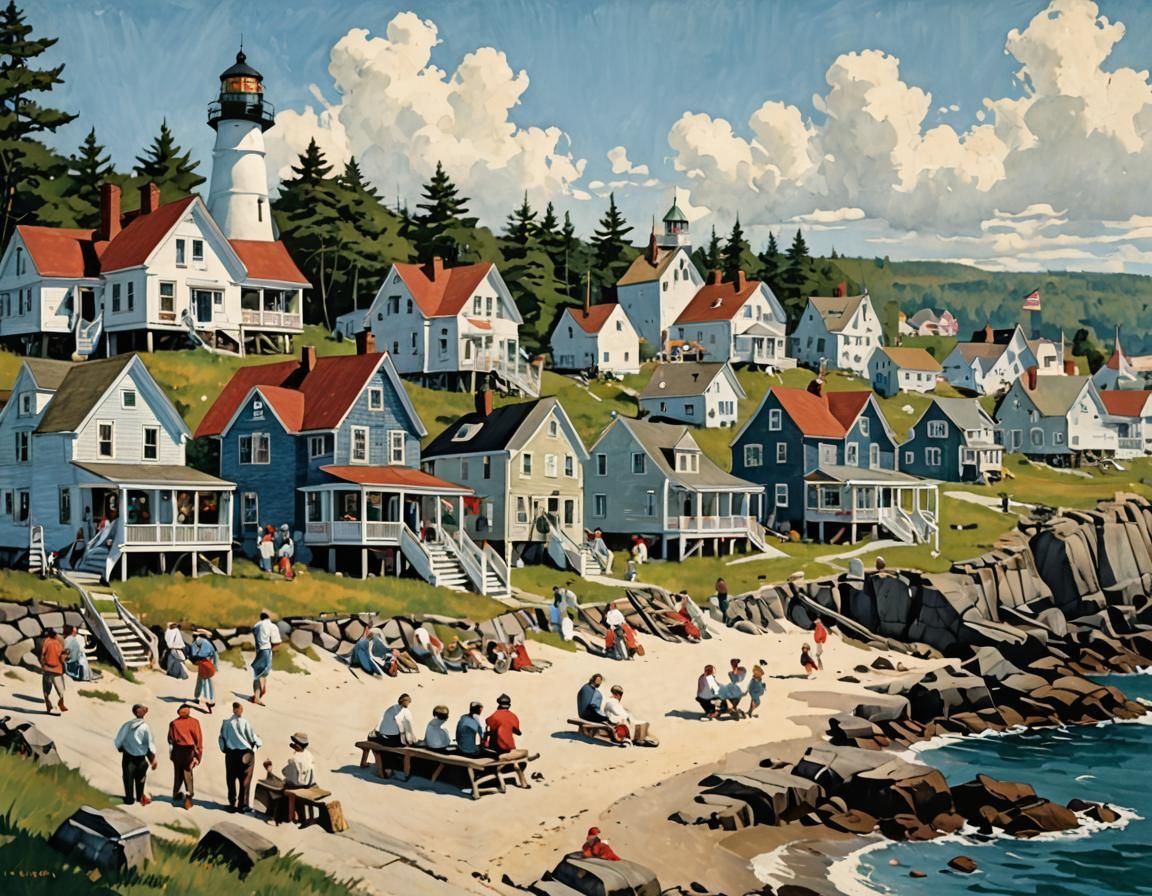 Maine - Norman Rockwell