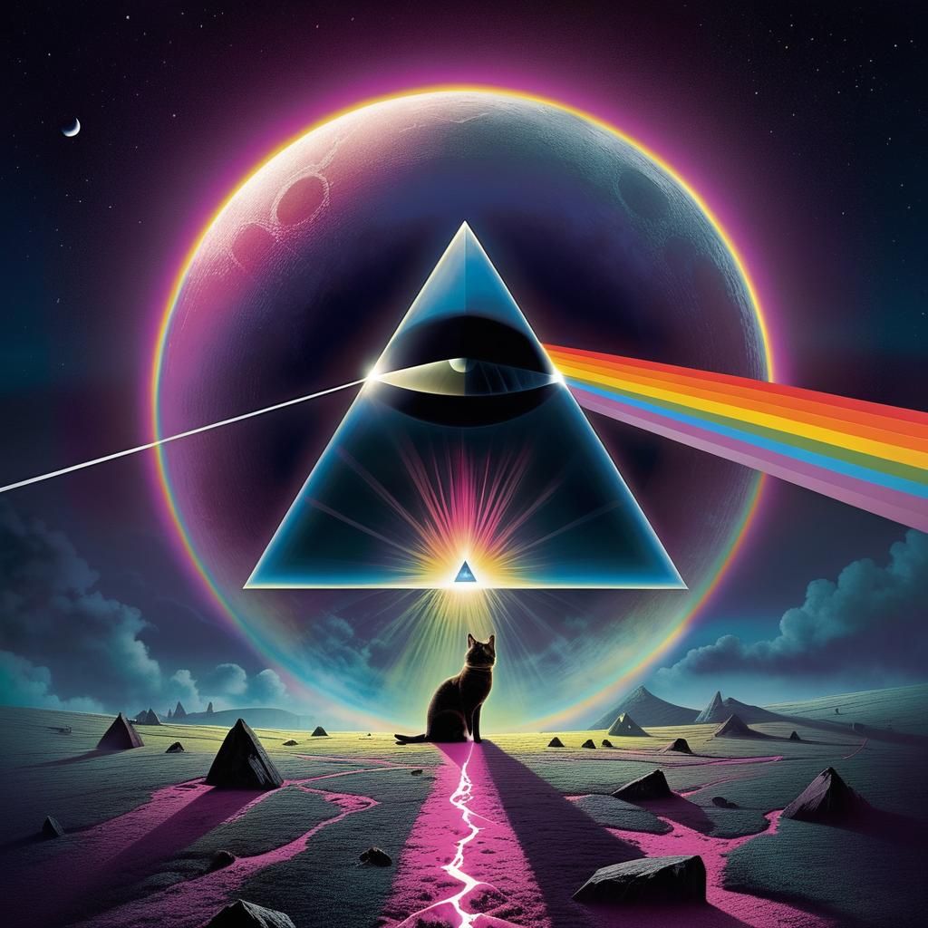 Pink Floyd's "The Cat Side Of The Moon" 🌈🐈💿