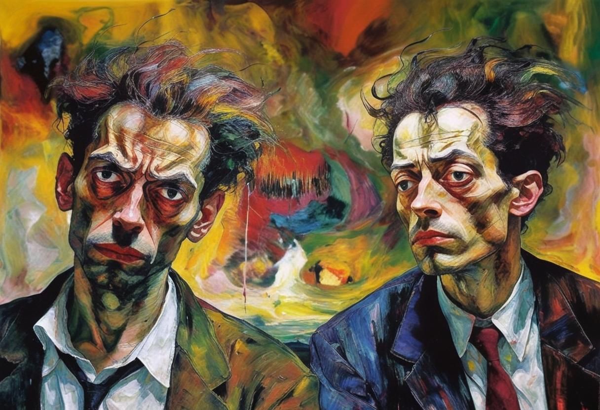 Pulp Fiction in Expressionist Painting Style