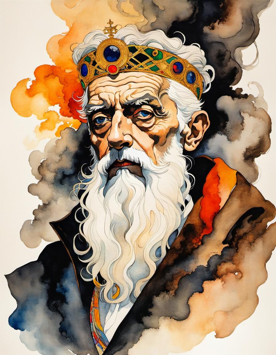 Odin in Expressionist Style