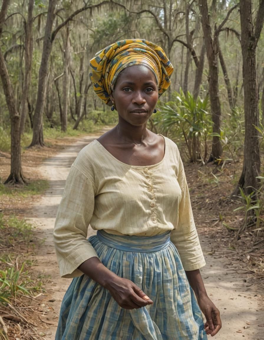 Impressionist Portrait of Gullah Geechee Woman