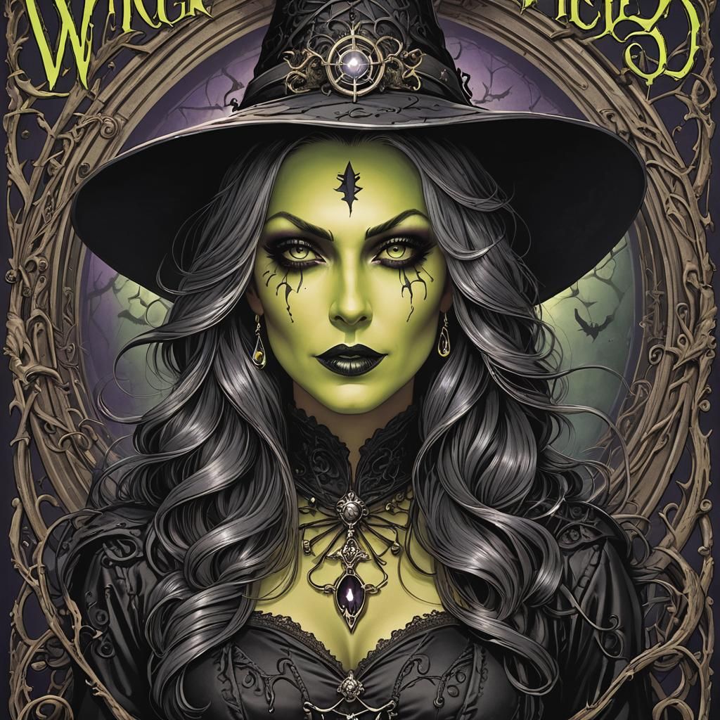 Wicked Witches Magazine Cover Design