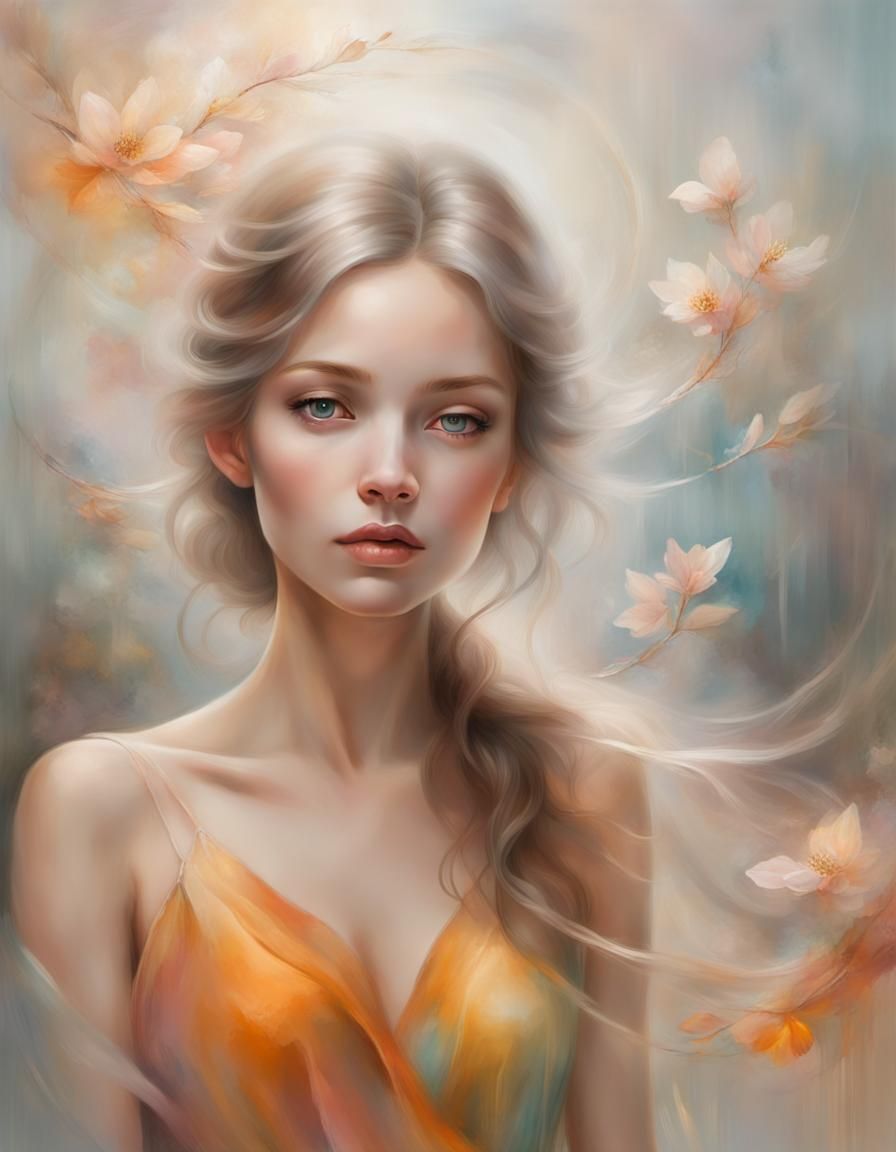 Ethereal Portrait Radiating Beauty and Grace