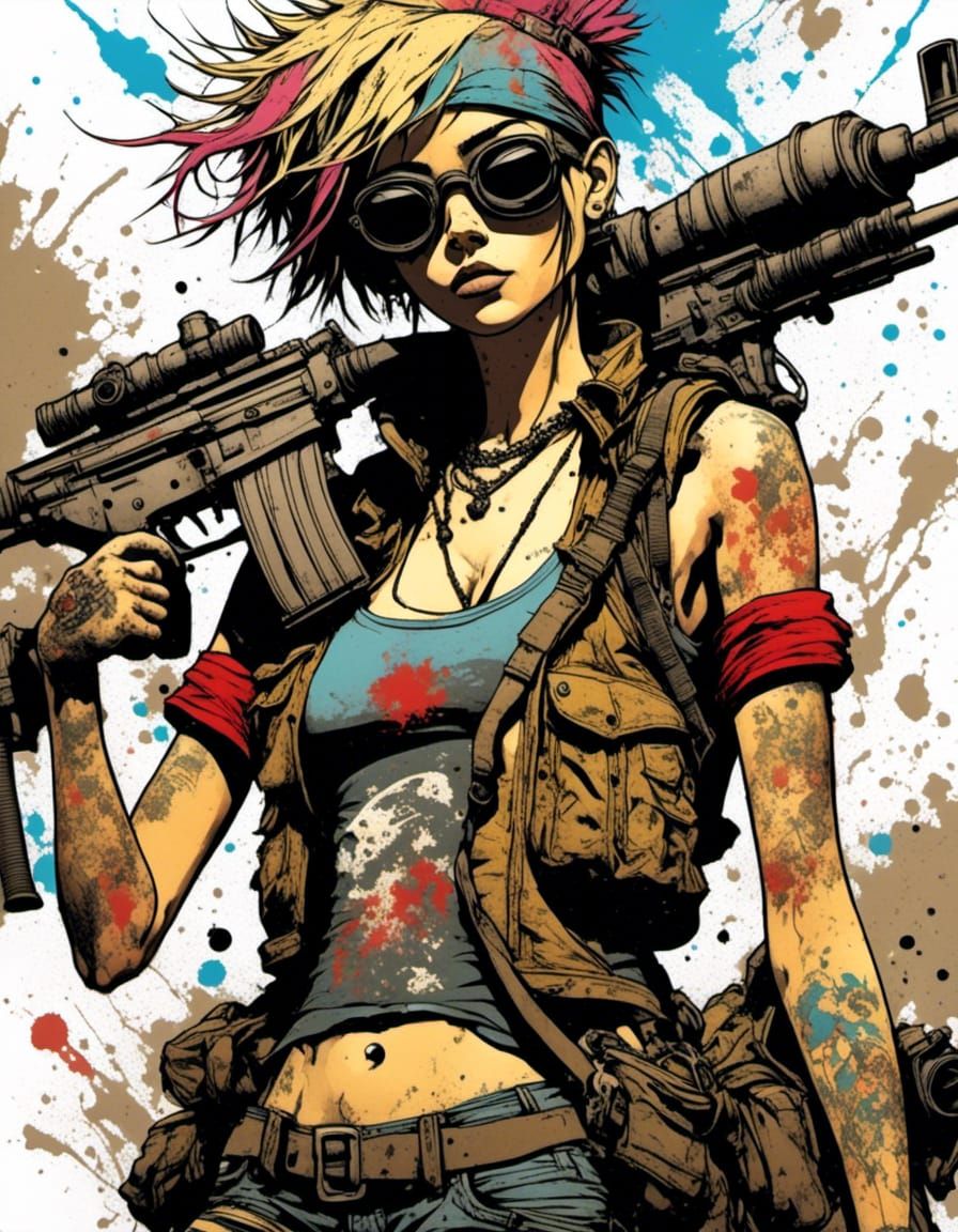 Tank Girl splatter