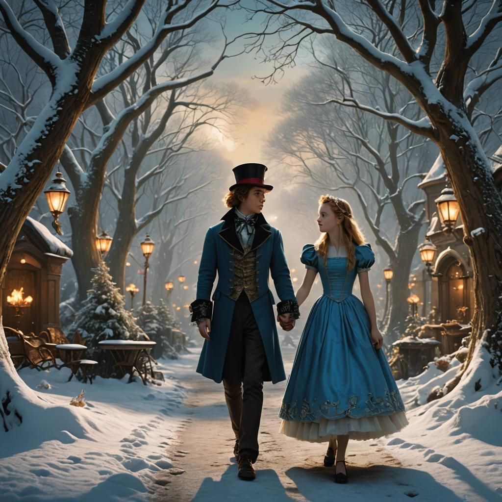 Alice and Peter Pan Date in Narnia