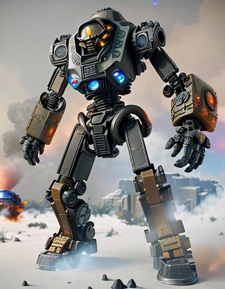 Bionicle in Nuclear Wasteland, 3D Cinematic Render