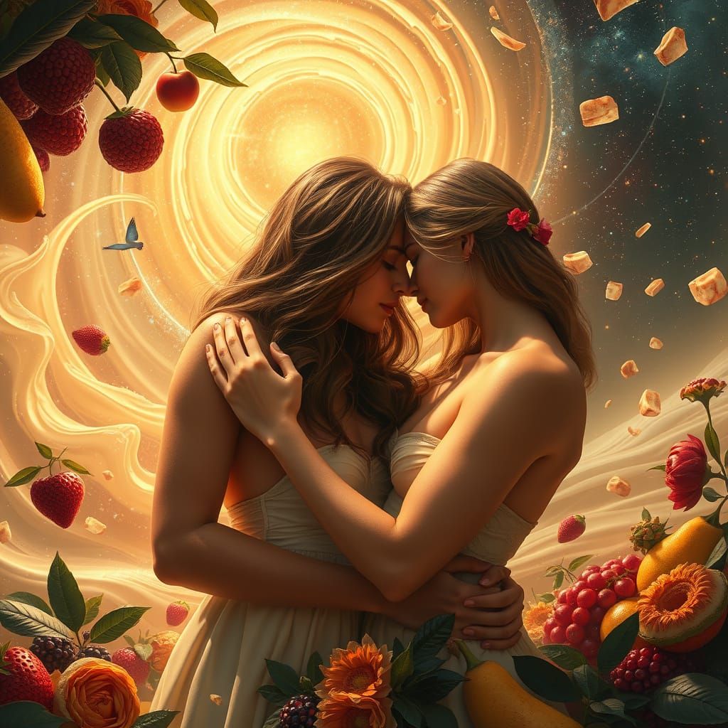 Tender Sensuality in a Cosmic Tapestry