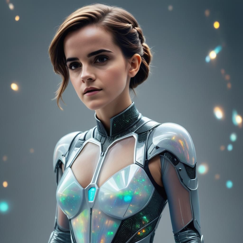 Emma Watson in Opal Suit