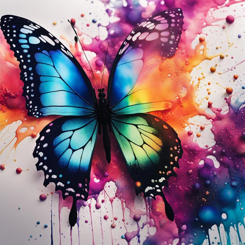 Iridescent Landscape in Surrealist Digital Art