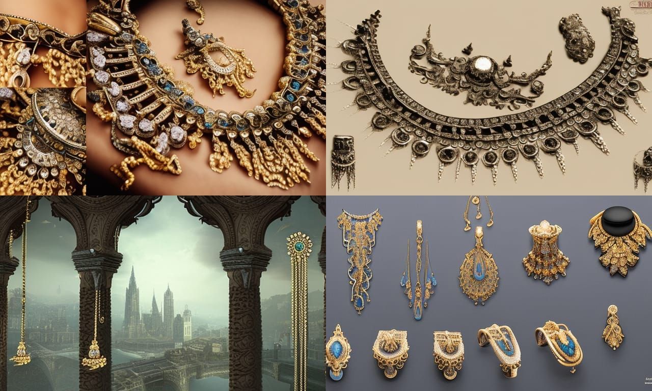 Cinematic Jewelry Collection: Detailed Digital Matte Paintin...