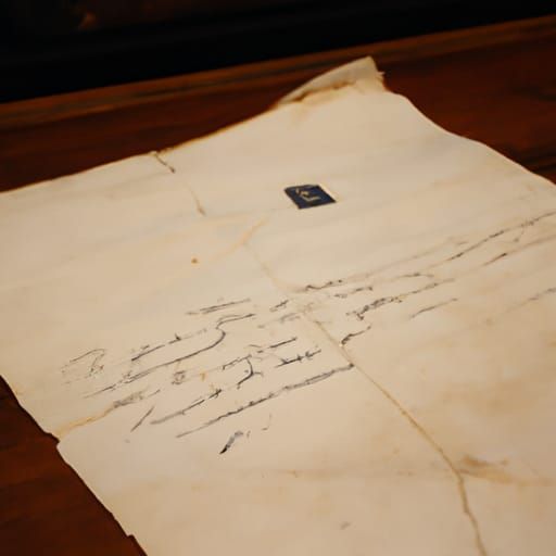 Vintage Old Letter with Faded Ink