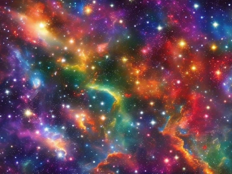 Silver Surfer Soaring Through Starry Space