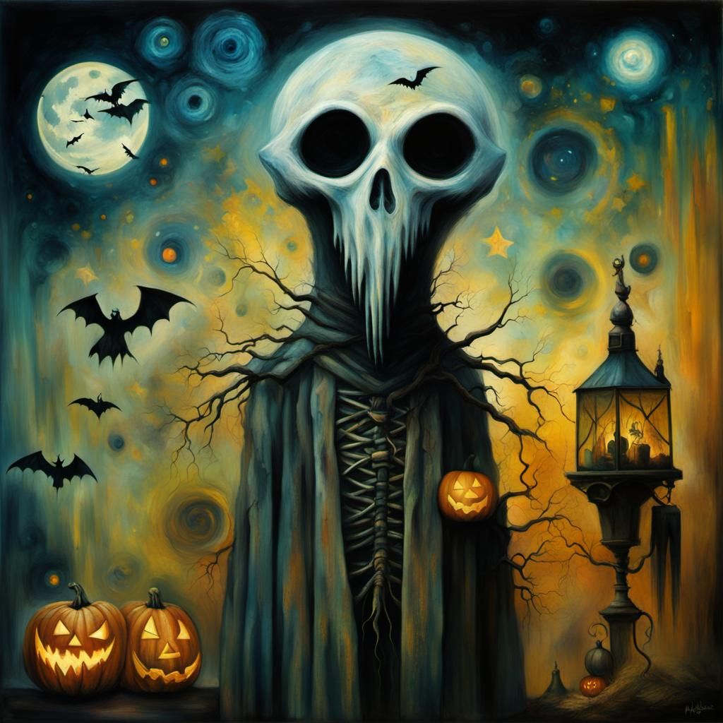 Surreal Figure in Neo-Impressionistic Expressionist Style