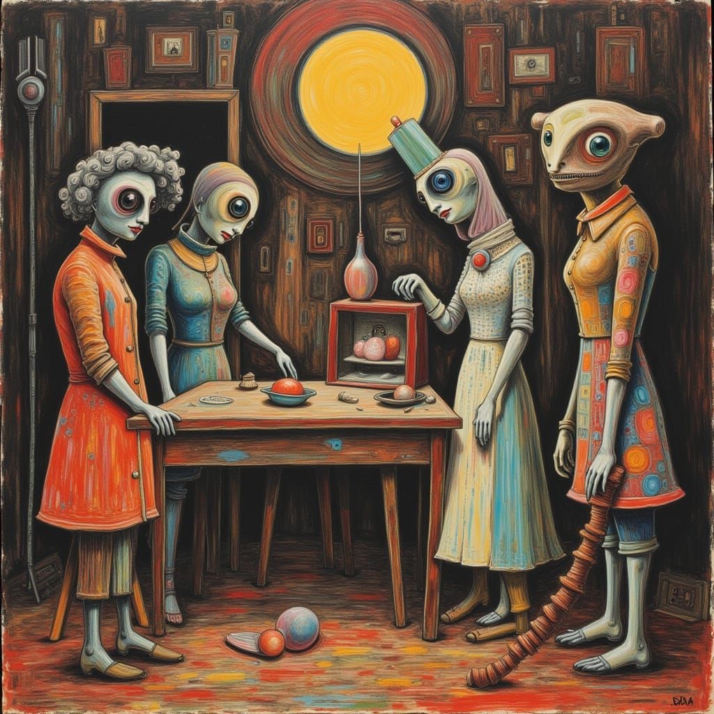 Vintage Creatures Party in a House