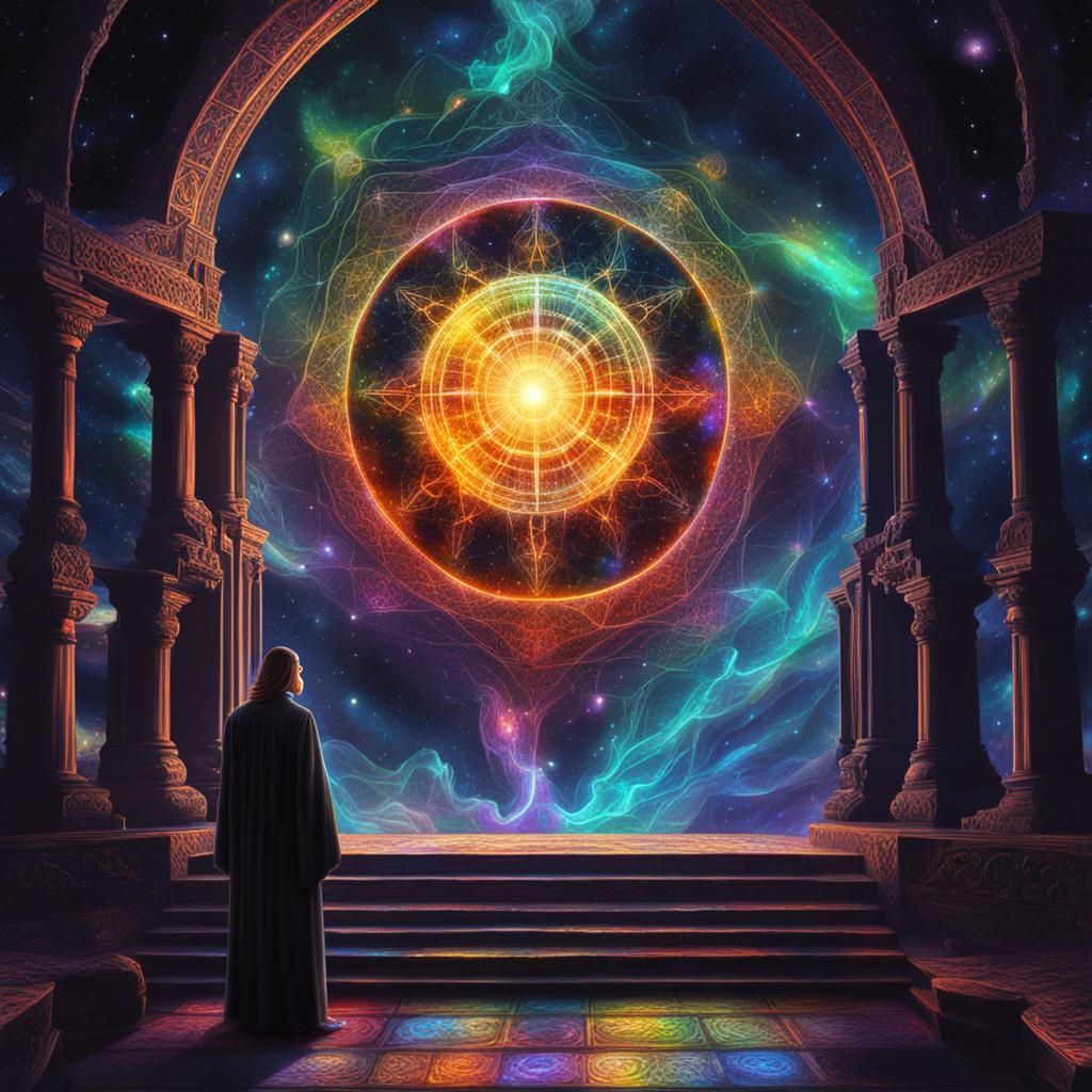 Astral Servitor for Remote Viewing, Holographic Illustration