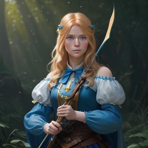 Princess Calla: Determination in a Magical Forest