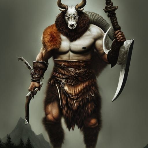 Ram Animal God of War in Fantasy Concept Art