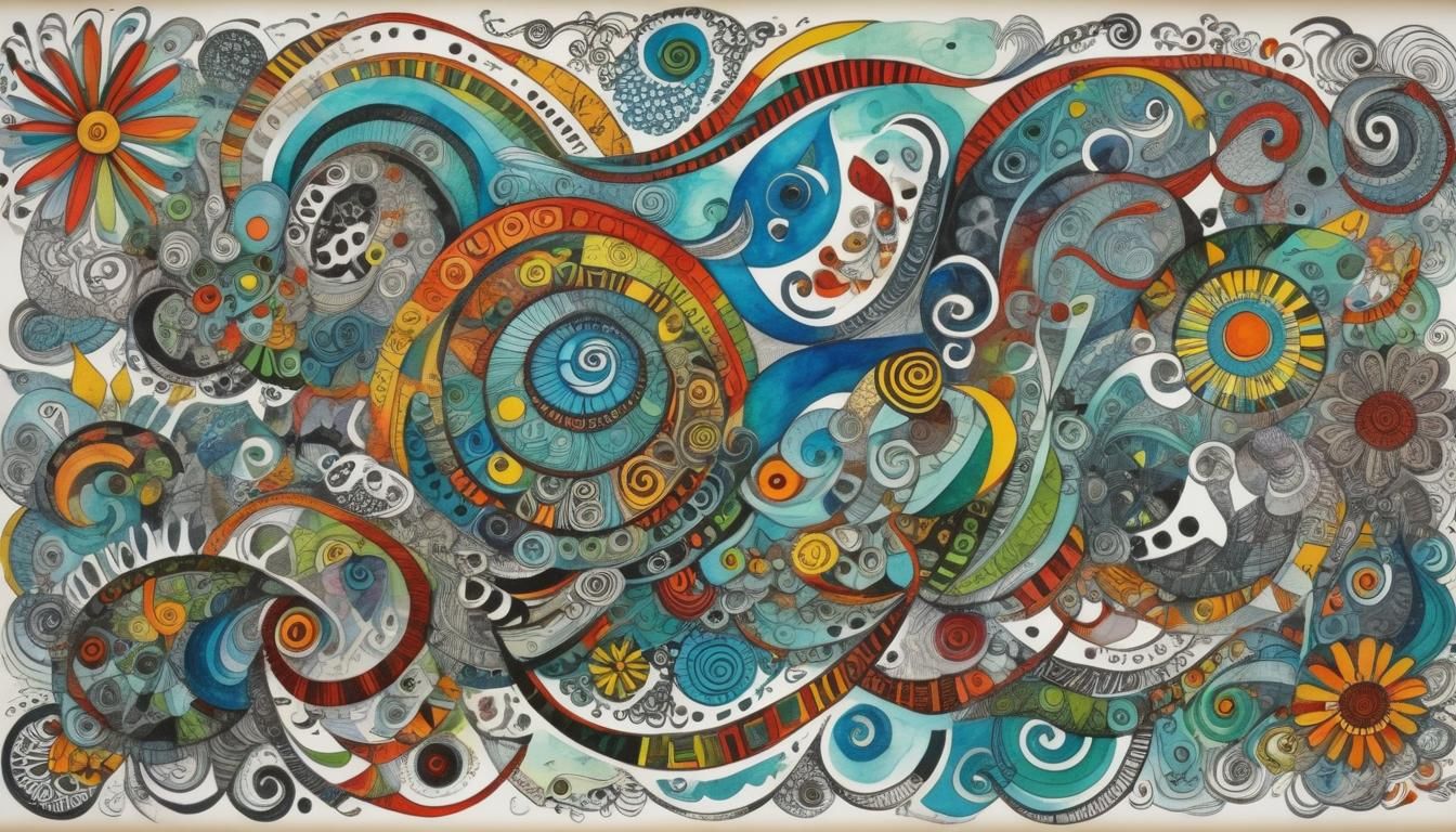 Asemic Zentangle Poster of Glorious Potential