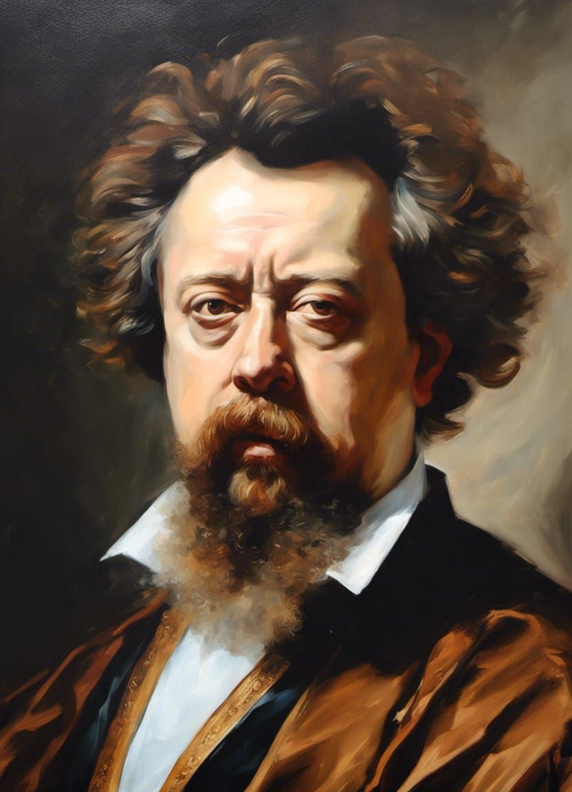 Photorealistic Portrait in the Style of Old Masters