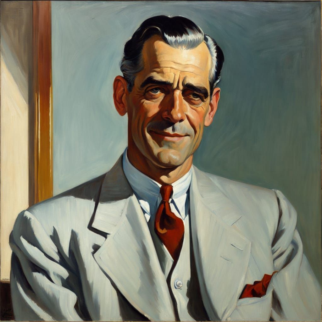 Expressive Portrait in Impressionistic Style