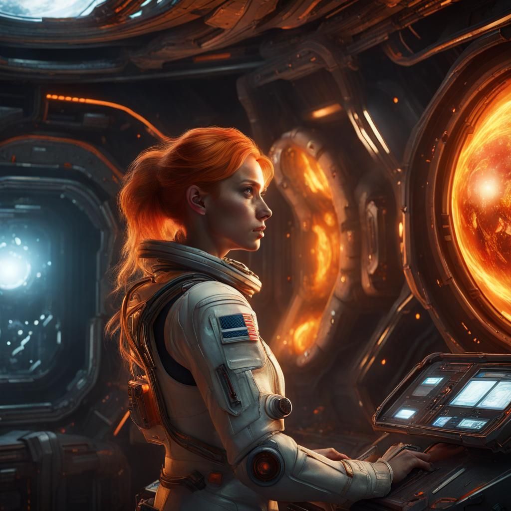 Astronauts Meet Scientist in Living Spaceship: Dark Fantasy ...