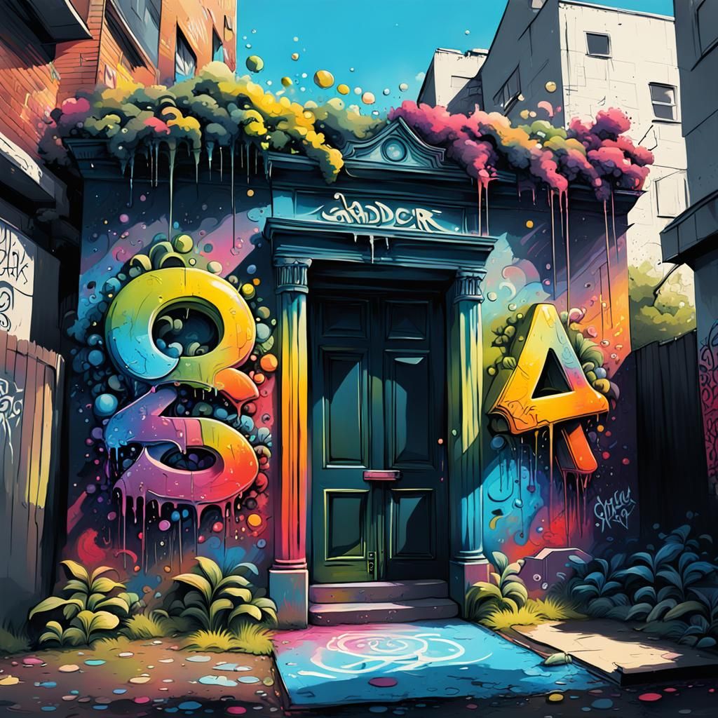 The Garden of Words: Graffiti Splash Art