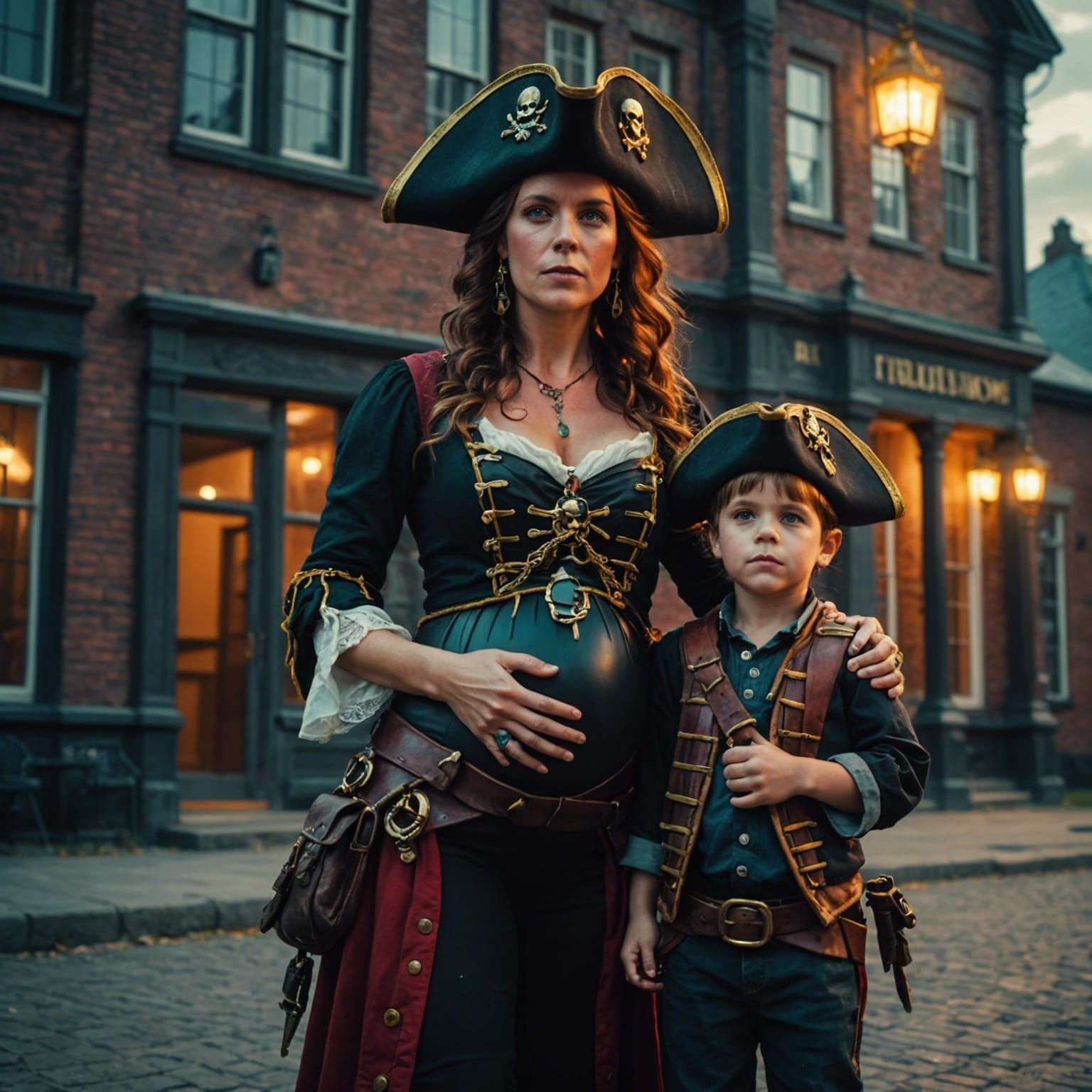 Pregnant Pirate Mom and Son: A Cinematic Masterpiece