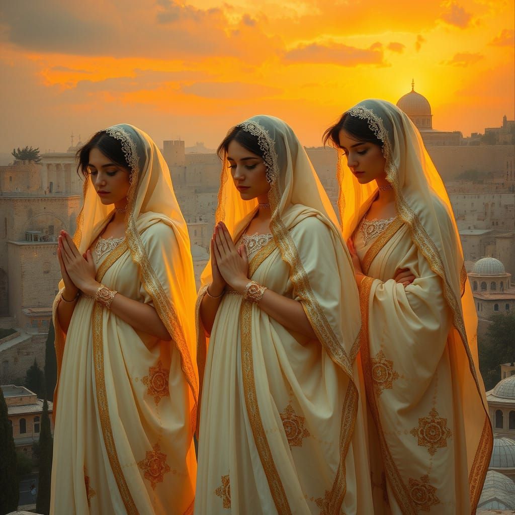 Maidens in Twilight Contemplation, Jerusalem