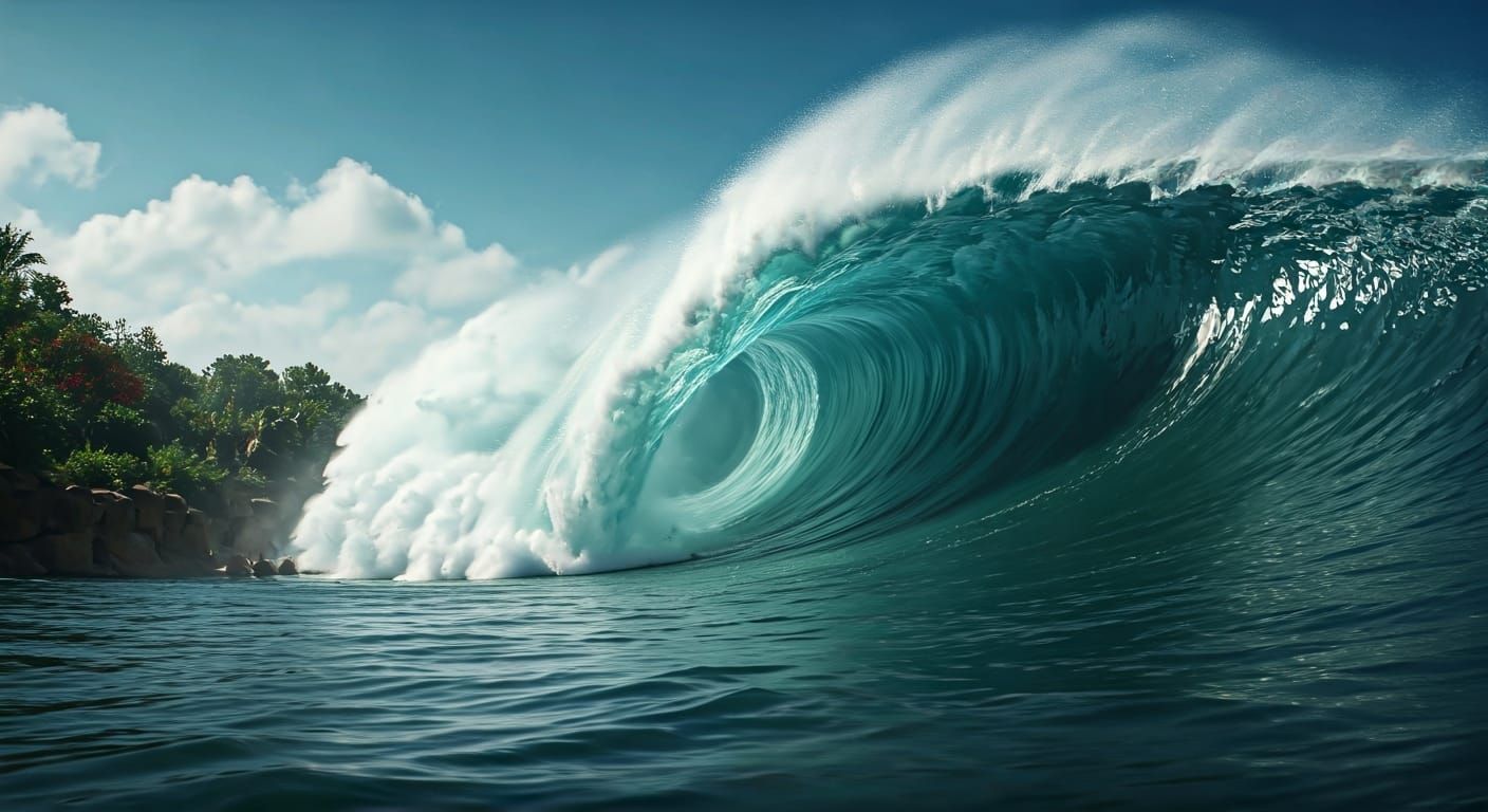 Tsunami Devastation at the Zoo: Cinematic Film Still