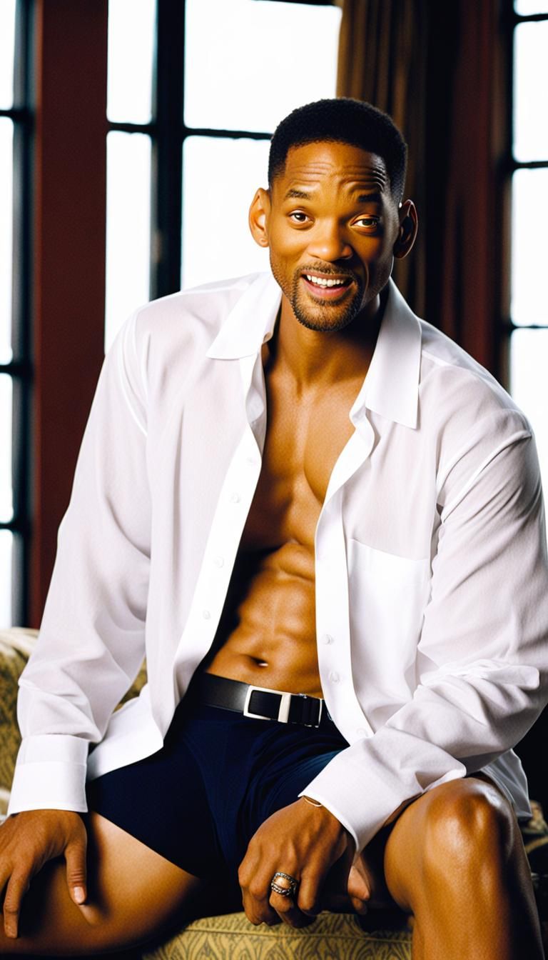 Man Poses in Underwear