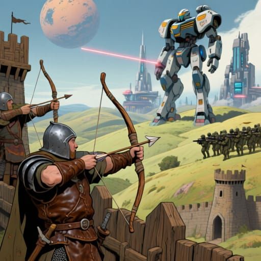 Medieval Planet Defended Against Advanced Empire