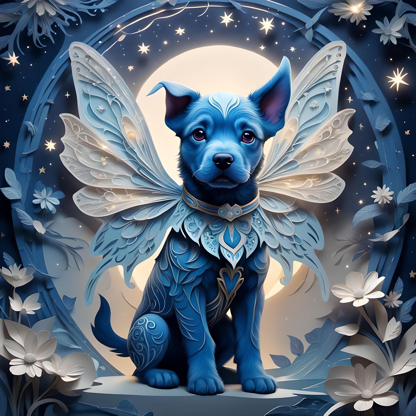 Blue Puppy Fairy