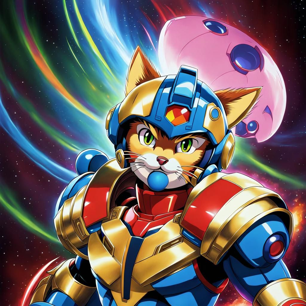 Cat Megaman 80's anime
