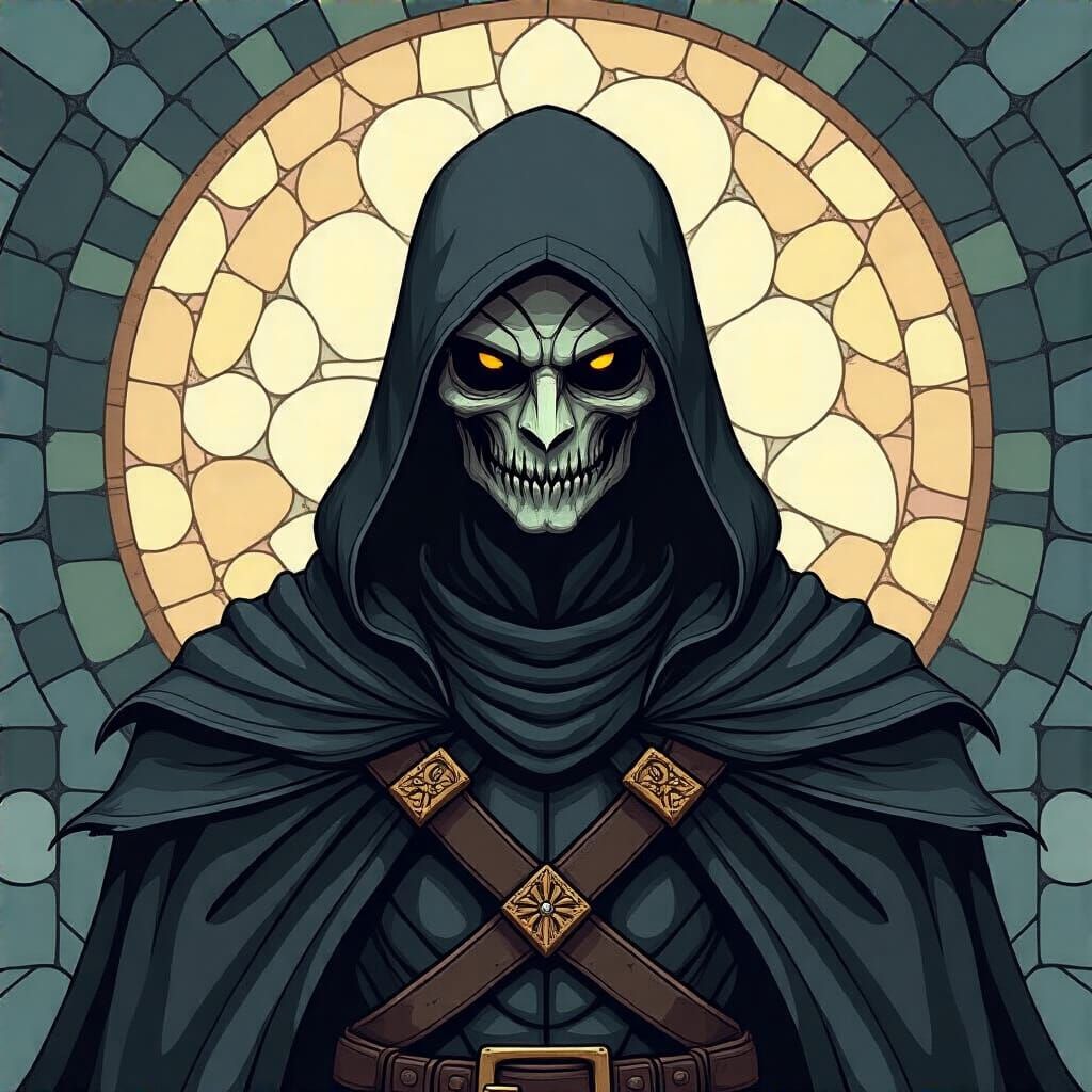 Grimdark Image in Mosaic Style