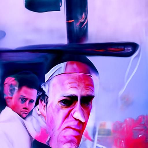 Pope Francis as Goodfellas Movie Poster Art